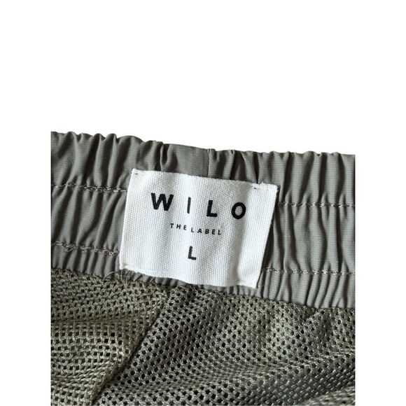 Wilo The Label Parachute Pants Joggers size L Sage Green Nylon - Picture 3 of 10